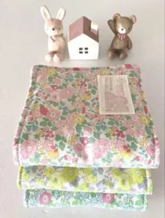 ふわふわリバティ6重ガーゼハンカチ　3枚セット　59i-2