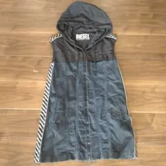 レディース☆DIESEL フード付きノースリーブワンピースのサムネイル