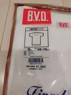 【新品未使用】B.V.D. 3L Tシャツ 抗菌防臭 綿100%