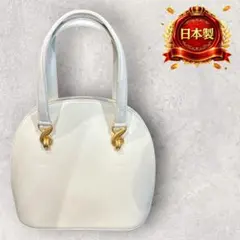 【ungaro】ウンガロ　レザーハンドバッグ白