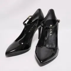 【極美品】ダイアナ　DIANA　23㎝　　ストラップ　パンプス ブラック