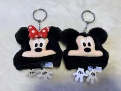 ミッキー　ミニー　ファンキャップ　キーチェーン