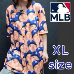 【XLサイズ】未使用☆LA 大谷翔平 顔Tシャツ MLB ロサンゼルスドジャース