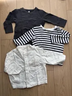 無印良品　80cm長袖トップス3点セット