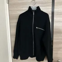 GU アゼフルジップニットジャケット　ブラック　Mサイズ