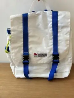 JIB ドラムバック　ボストンバック　ブルー　白　パープル JIB - 美品☆ジブボーダーダッフルバッグ☆JIBボストンバッグ