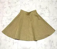 グレースコンチネンタル フレアスカート ラメ グリッター パーティー S