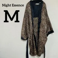 Night Essence ヒョウ柄 ローブ ガウン 【Mサイズ】 光沢