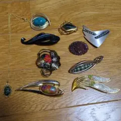 ブローチ10点セット