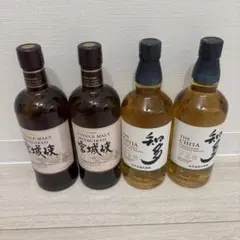 サントリークレーンモルト知多&宮城峡NV　ニッカシングルモルトウィスキー　セット サントリークレーンモルト知多&宮城峡NV ニッカシングルモルト