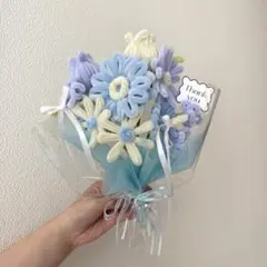 モールフラワー　枯れない花　ブーケ　くすみカラー　　韓国風インテリア