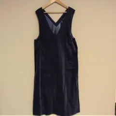 FELISSIMO　フェリシモ　 ベロア ワンピース ジャンパースカート