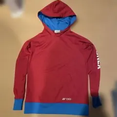 か*す様 YONEX フード付きウォームアップウェア 赤/青