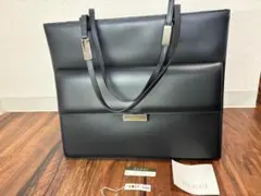 美品 GUCCI グッ レザー トートバック 鞄カバン 黒 保存袋付 就活入学式