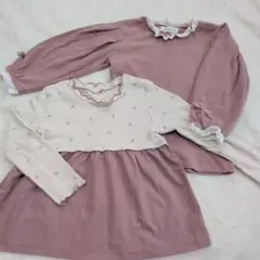 子ども服 100cm 女の子 ママラク 長袖トップス 保育園着 まとめ売り