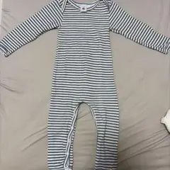 PETIT BATEAU プチバトー ボーダー ロンパース 86cm