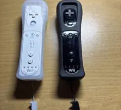 Wiiリモコンプラス 白黒 ストラップ リモコンカバー付き 2個セット