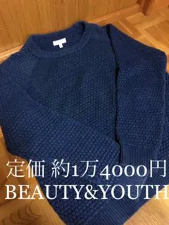 ケーブルニットセーター BEAUTY&YOUTH