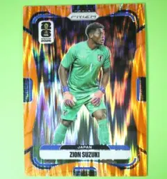 鈴木彩艶 Panini Soccer World Cup 橙フラッシュ日本代表