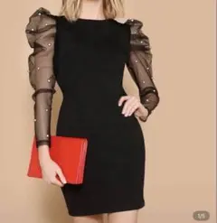 SHEIN Belle 真珠ビーズ ドレス ホカンス パーティードレス