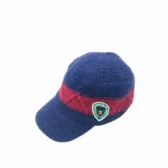 DoubleB DENIM FACTORY ニット帽キャップ 46-52 紺・赤