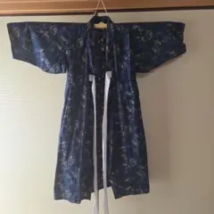 ネイビー　龍柄浴衣 120サイズ