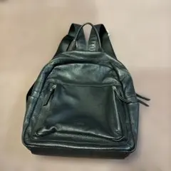 バルコス　ブラックレザーリュック　30×26×12のサムネイル