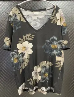 22276✨ドリスヴァンノッテン ボタニカル 花柄 Tシャツ カットソー ドリスヴァンノッテン vネック tシャツ 花柄 M - メルカリ