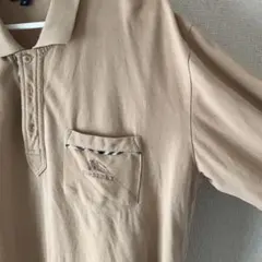 希少  Burberry ワンポイントノバチェック ロゴ刺繍  ポロシャツ