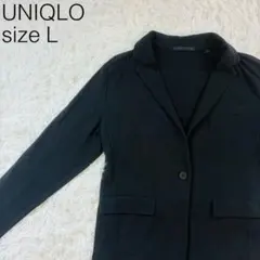 UNIQLO ユニクロ レディース テーラードジャケット ブラック L【246】のサムネイル