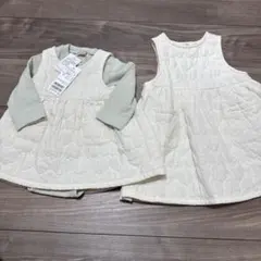 プティマイン　ハートキルティングジャンスカとハートキルトジャンスカセット　お揃い