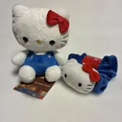 サンリオ　ハローキティゆるふわぬいぐるみ1点＋マスコット付きシュシュ1点　計２個