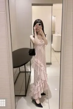 BIRTHDAY BASH☆ オールインワン フラワーレース ピンク リゾート 