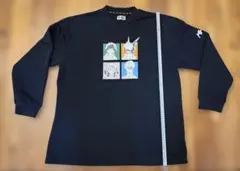 アニメキャラクター プリント ブラック スウェット MY HERO ACADEM