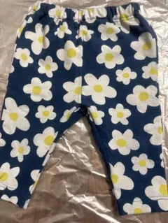 花柄とストライプのパンツセット