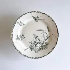 未使用美品マリー・ダージュ リモージュ プレート22cm 鳥の絵柄 陶磁器