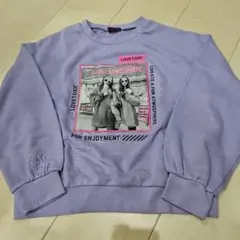 お値下げ❗LOVETOXIC ラベンダー トレーナー　150cm　Mサイズ