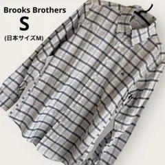 Brooks Brothers メンズ チェックシャツ 長袖 M ノンアイロン