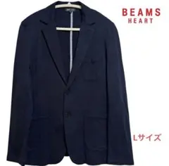 BEAMS HEART ネイビー テーラードジャケット Ｌ