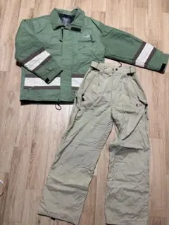 スノーボードウェアセット（ジャケット＆パンツ）メンズ　L グリーン