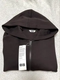 Uniqlo U スウェットフルジップパーカ 38 DARK BROWN