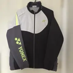 YONEX ジップアップジャケット ブラック/グレー SS - メルカリ