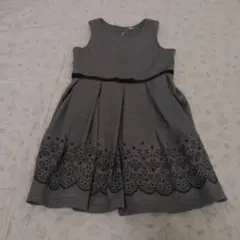 ノースリーブワンピース グレー 120