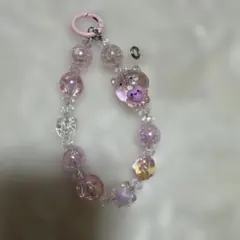 携帯ストラップ　ピンク