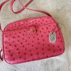 美品　JRA オーストリッチ　本革　ショルダーバッグ