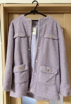 dazzlin ブルゾンアウター 紫 パープル