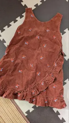 moujonjon 花柄刺繍 ノースリーブワンピース