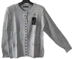 カーディガン グレー ニット