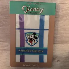 【新品・未使用】ディズニー ミッキーマウス チェック柄タオル