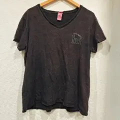 ギルダン 半袖Tシャツ Vネック 半袖 無地 XL 黒 綿 カジュアル XL